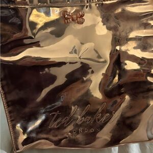 Ted Baker Metallic Rose Gold Tote